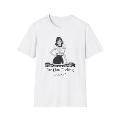 You Feeling Lucky? Simple Graphic Tee | Casino Gambling T-Shirt