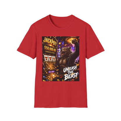 Jackpot Werewolf Unleash the Beast | Casino Gambling T-Shirt