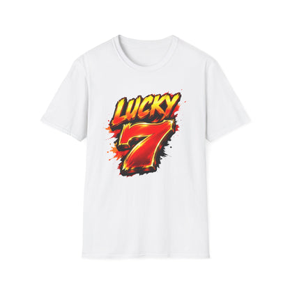 Hot Lucky 7 Graphic Tee | Casino Gambling T-Shirt
