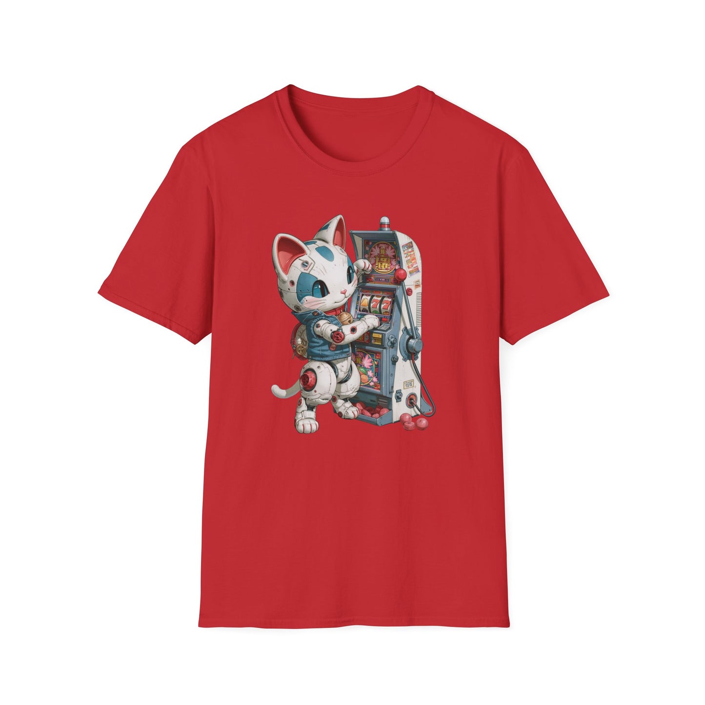 Robo Lucky Cat Graphic Tee | Casino Gambling T-Shirt