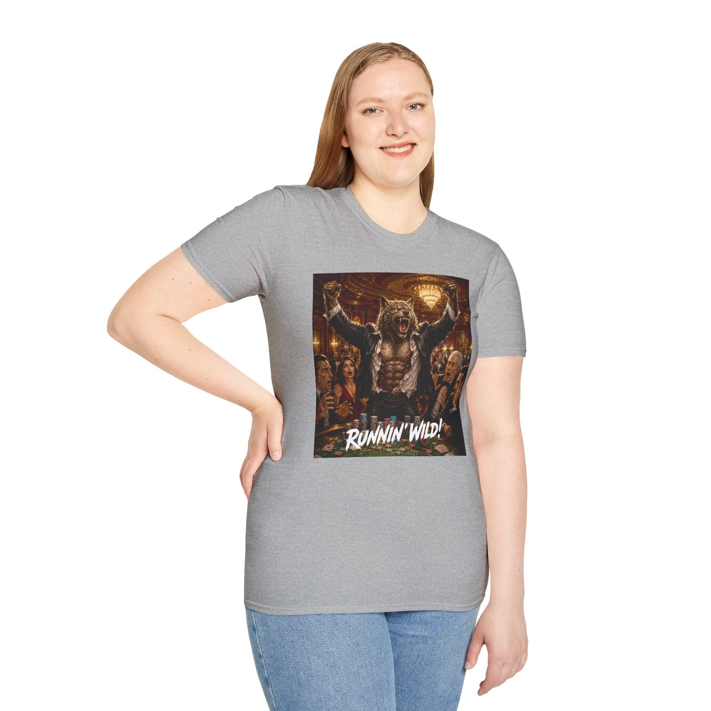 Jackpot Werewolf Runnin' Wild! | Casino Gambling T-Shirt