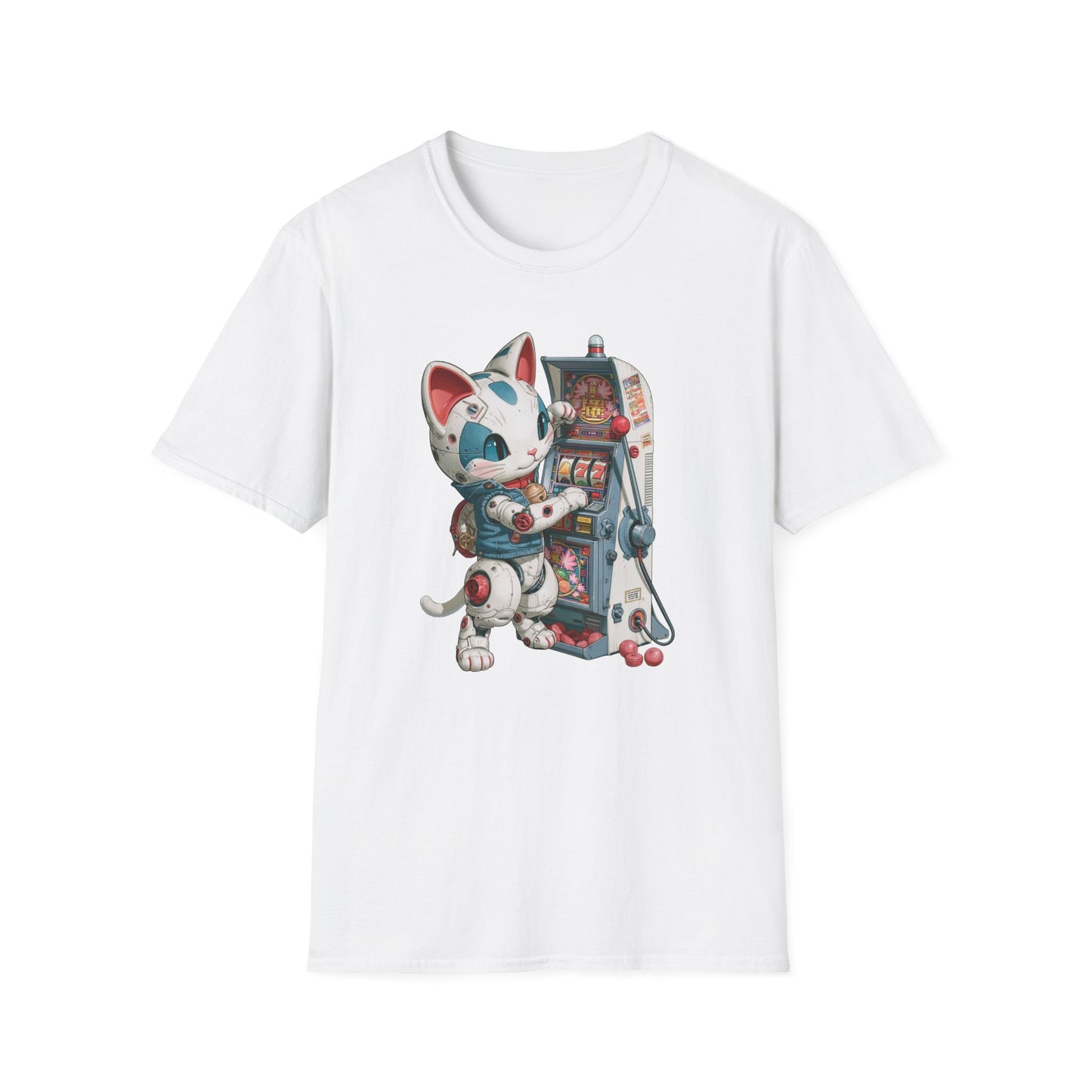 Robo Lucky Cat Graphic Tee | Casino Gambling T-Shirt