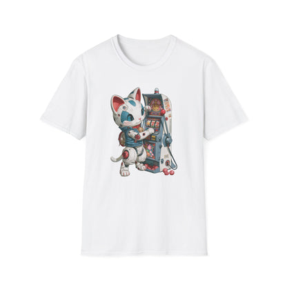Robo Lucky Cat Graphic Tee | Casino Gambling T-Shirt