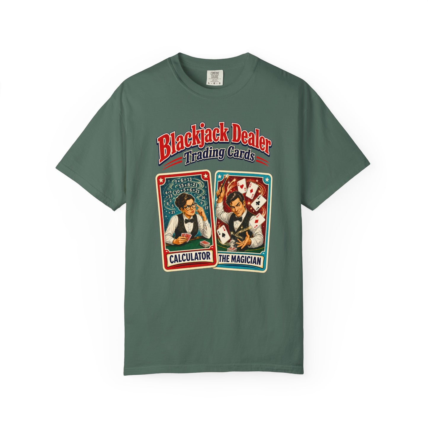 Blackjack Dealer Trading Cards - Calculator & The Magician