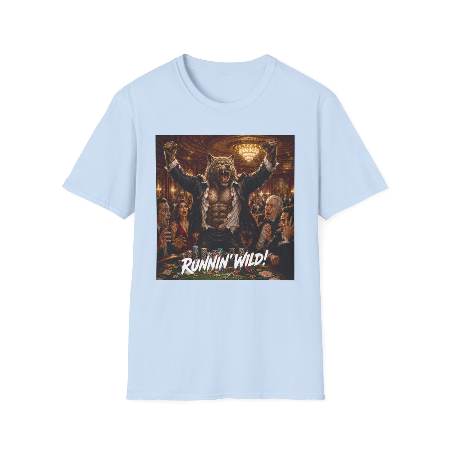 Jackpot Werewolf Runnin' Wild! | Casino Gambling T-Shirt