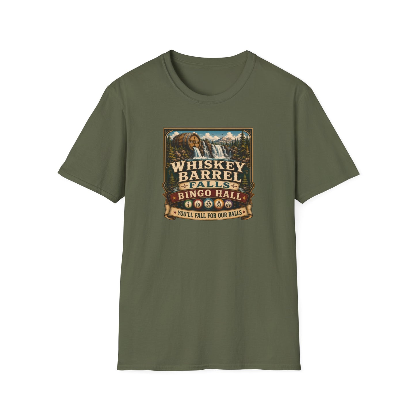 Whiskey Barrel Falls Bingo Hall Vintage Tee