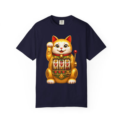 Golden Lucky Cat Slot Machine Tee