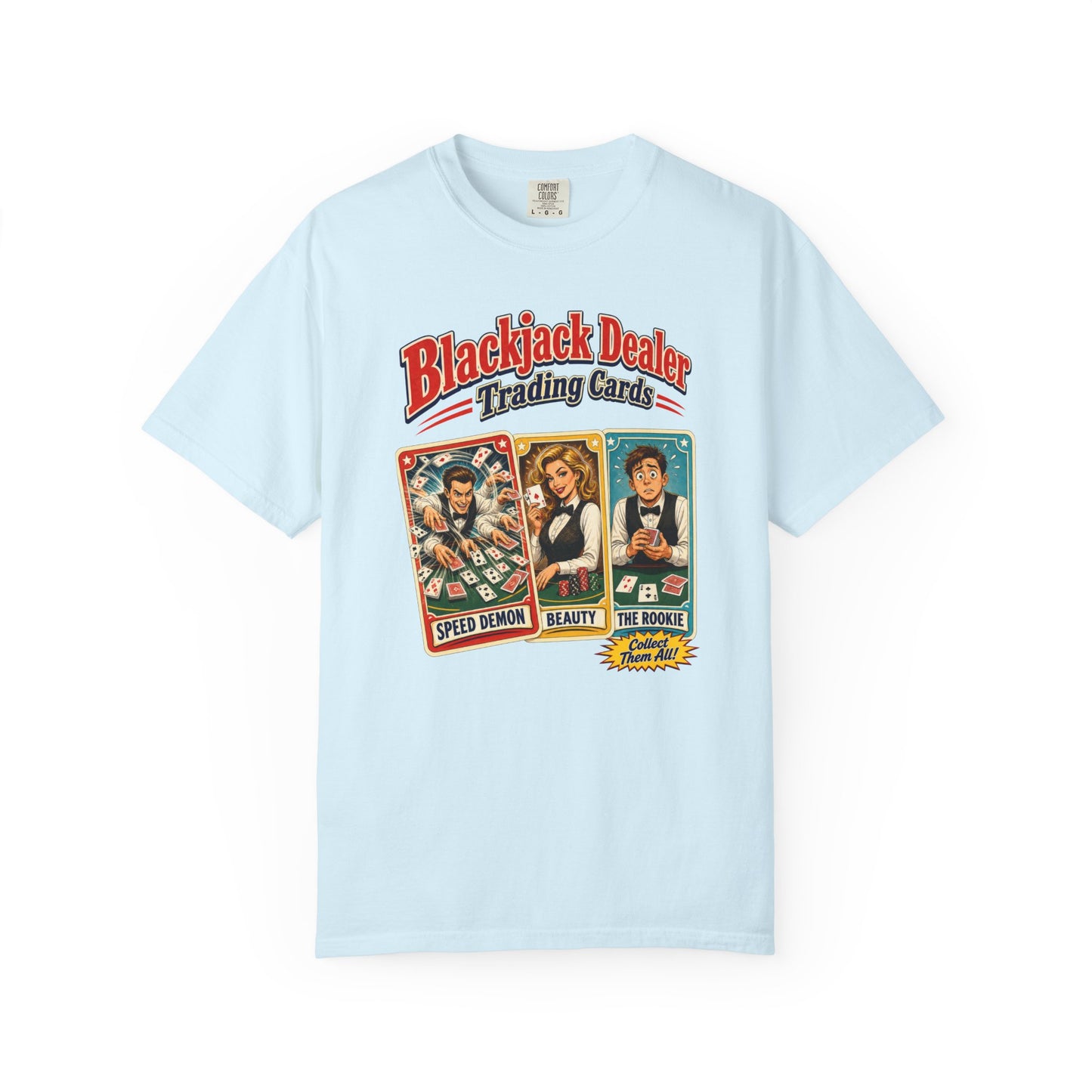 Blackjack Dealer Trading Cards Tee