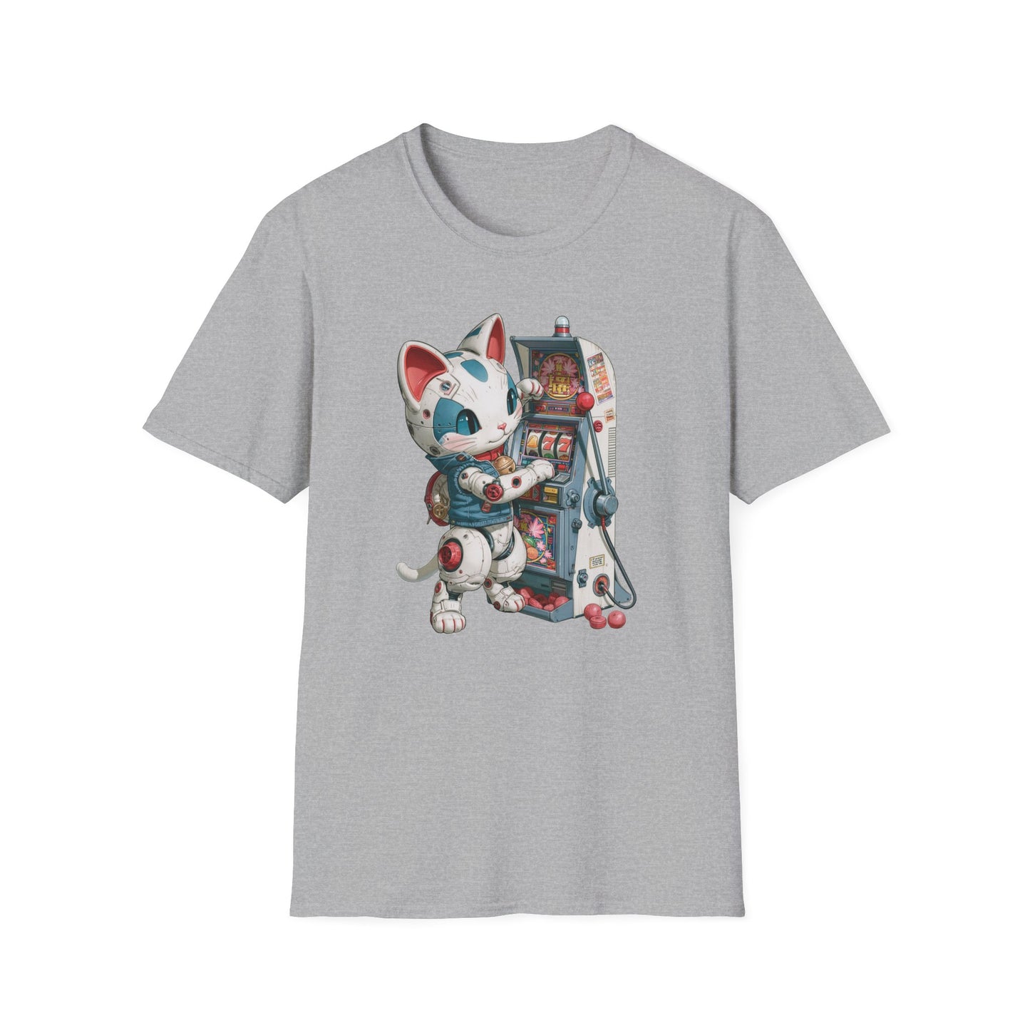 Robo Lucky Cat Graphic Tee | Casino Gambling T-Shirt