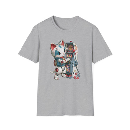 Robo Lucky Cat Graphic Tee | Casino Gambling T-Shirt