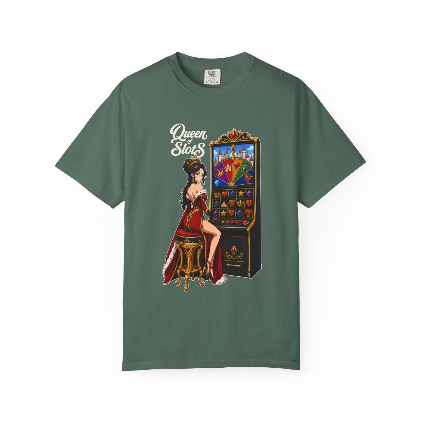 Queen of Slots Retro Pin-Up T-Shirt