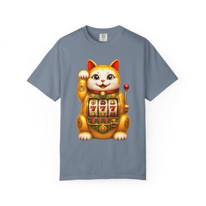 Golden Lucky Cat Slot Machine Tee