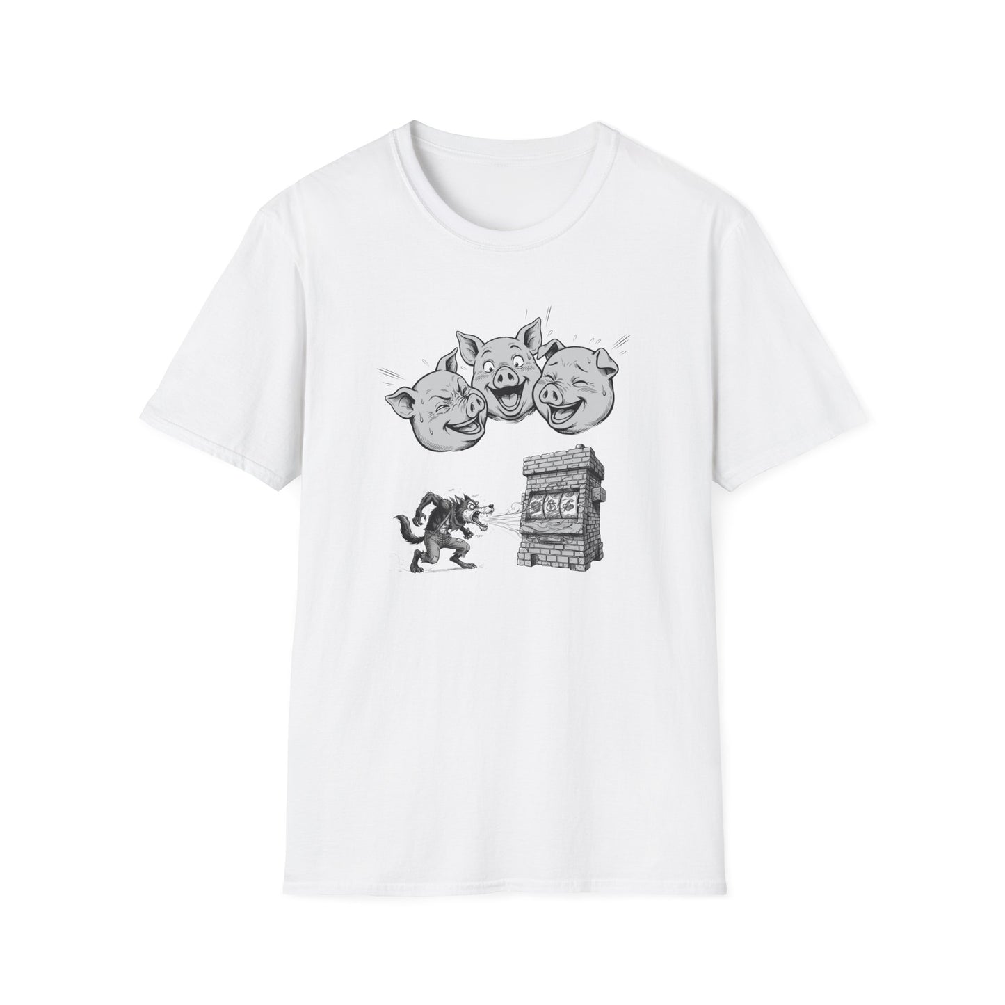 Laughing Pigs Graphic Tee | Casino Gambling T-Shirt