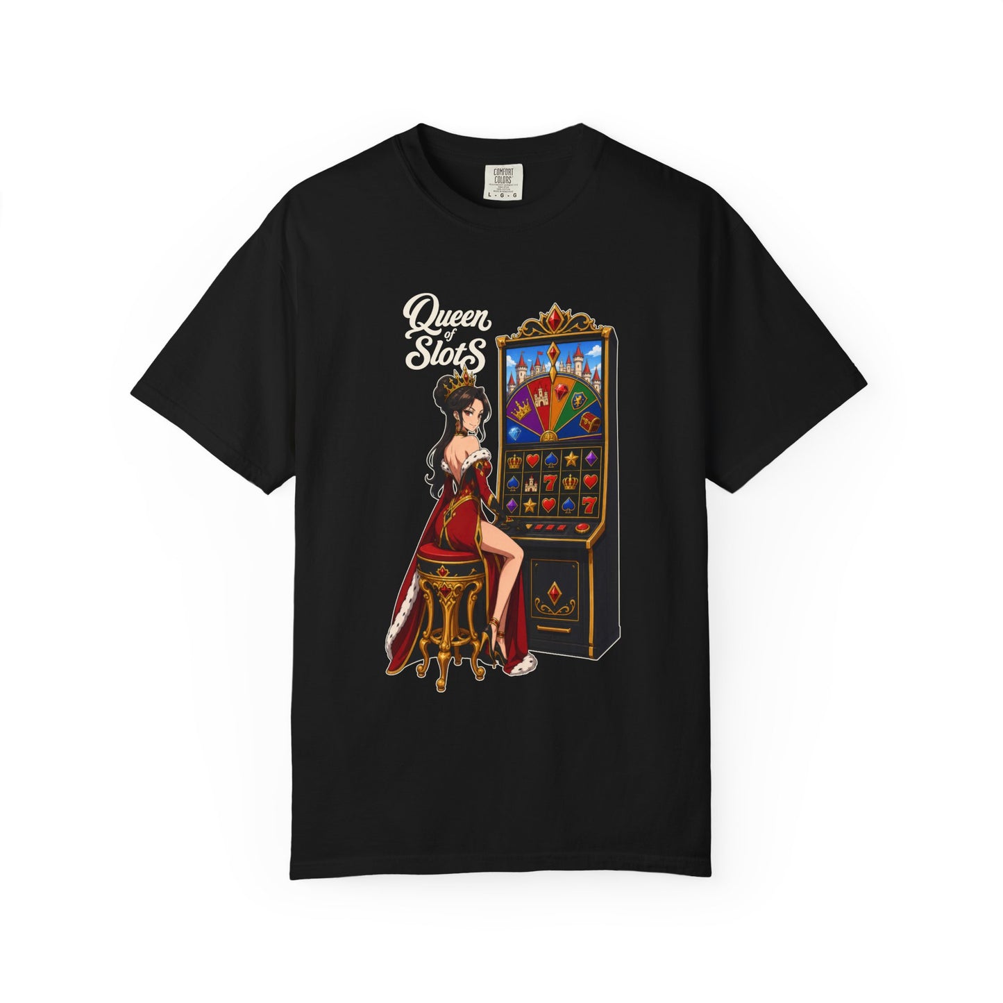 Queen of Slots Retro Pin-Up T-Shirt