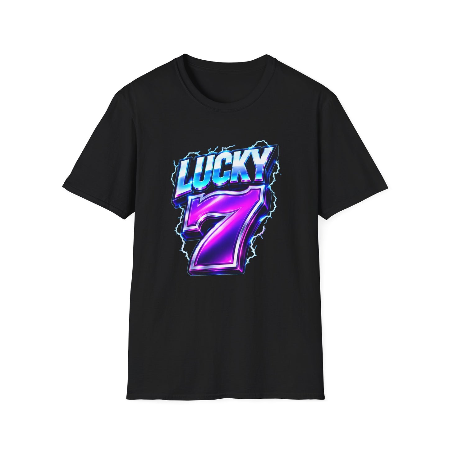 Lucky Lightning 7 Graphic Tee | Casino Gambling T-Shirt