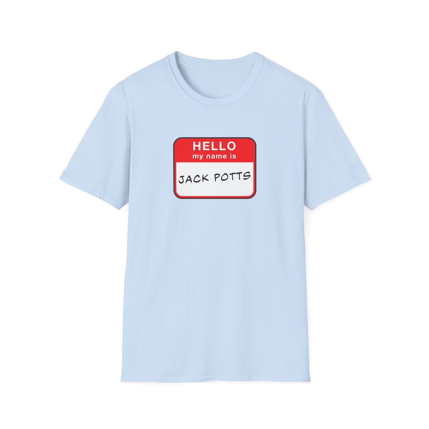 Jack Potts Name Tag | Casino Gambling T-Shirt