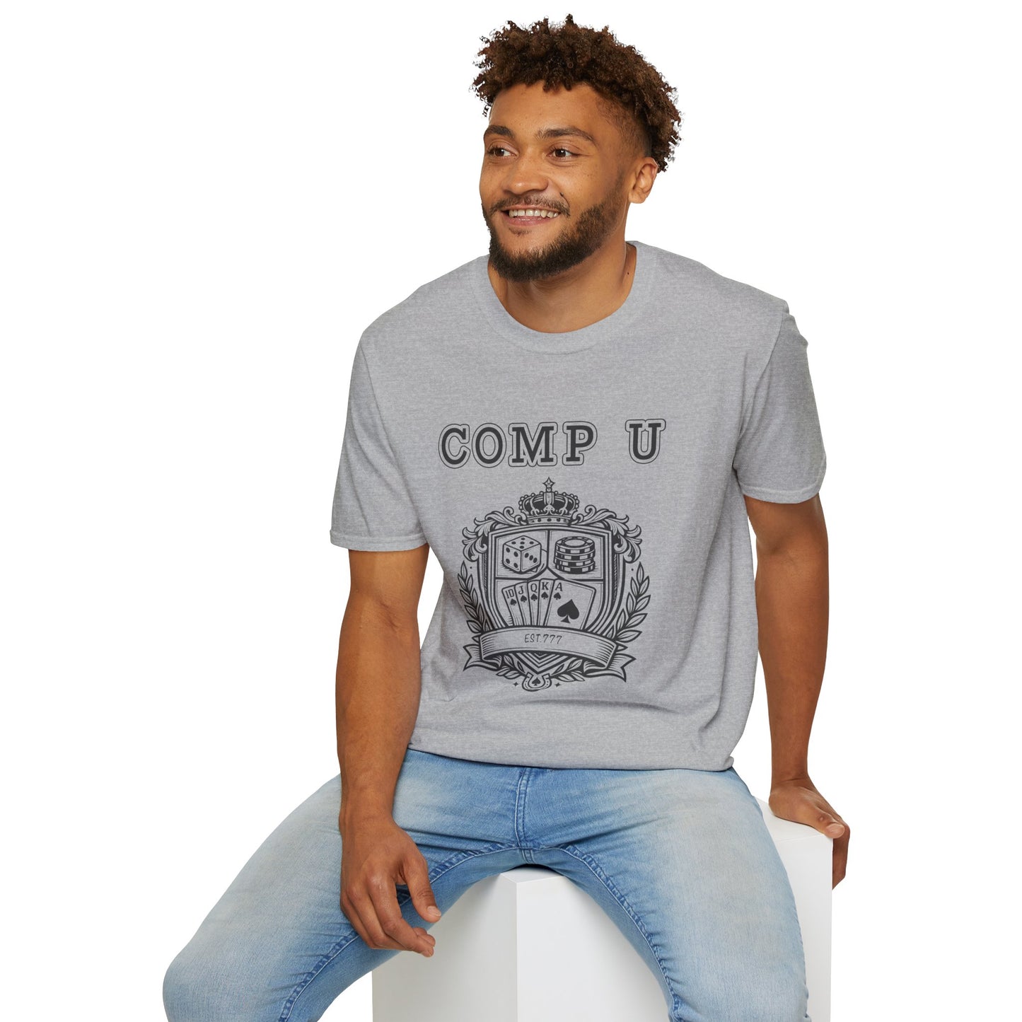School Crest Comp U | Casino Gambling Light T-Shirt