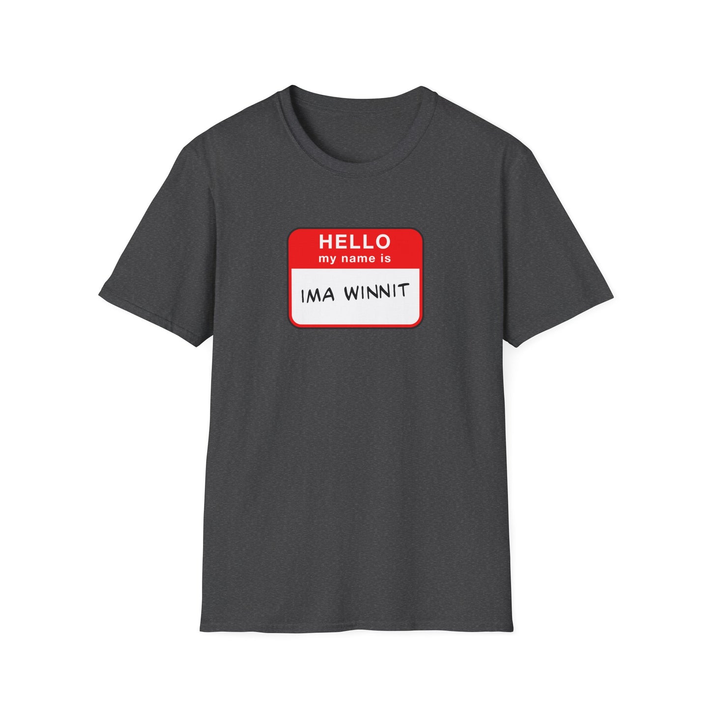Ima Winnit Name Tag | Casino Gambling T-Shirt