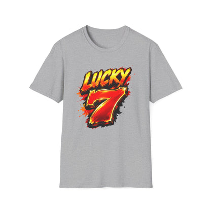 Hot Lucky 7 Graphic Tee | Casino Gambling T-Shirt
