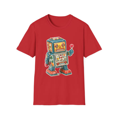 Retro Robot Slot Tee | Casino Gambling T-Shirt