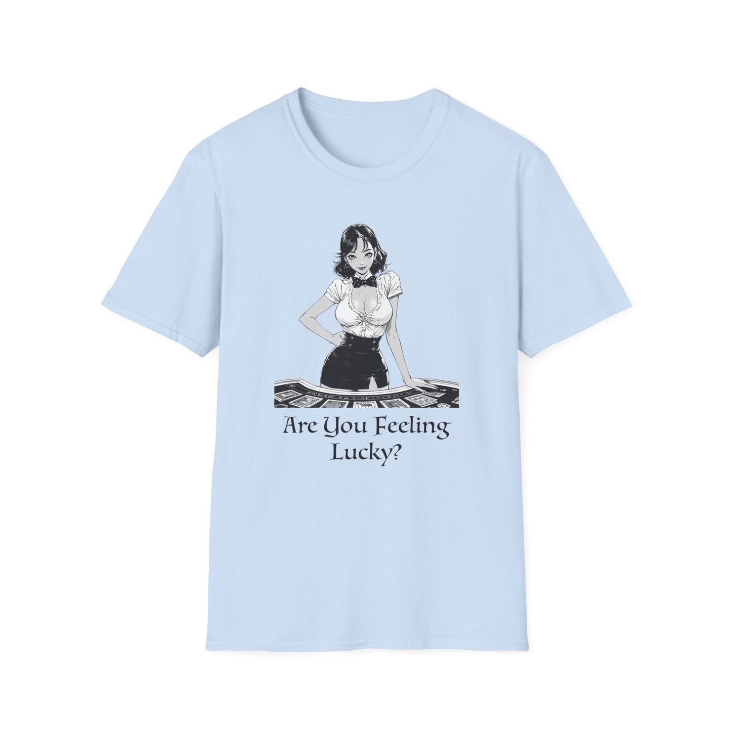 You Feeling Lucky? Simple Graphic Tee | Casino Gambling T-Shirt