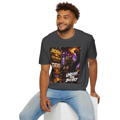 Jackpot Werewolf Unleash the Beast | Casino Gambling T-Shirt