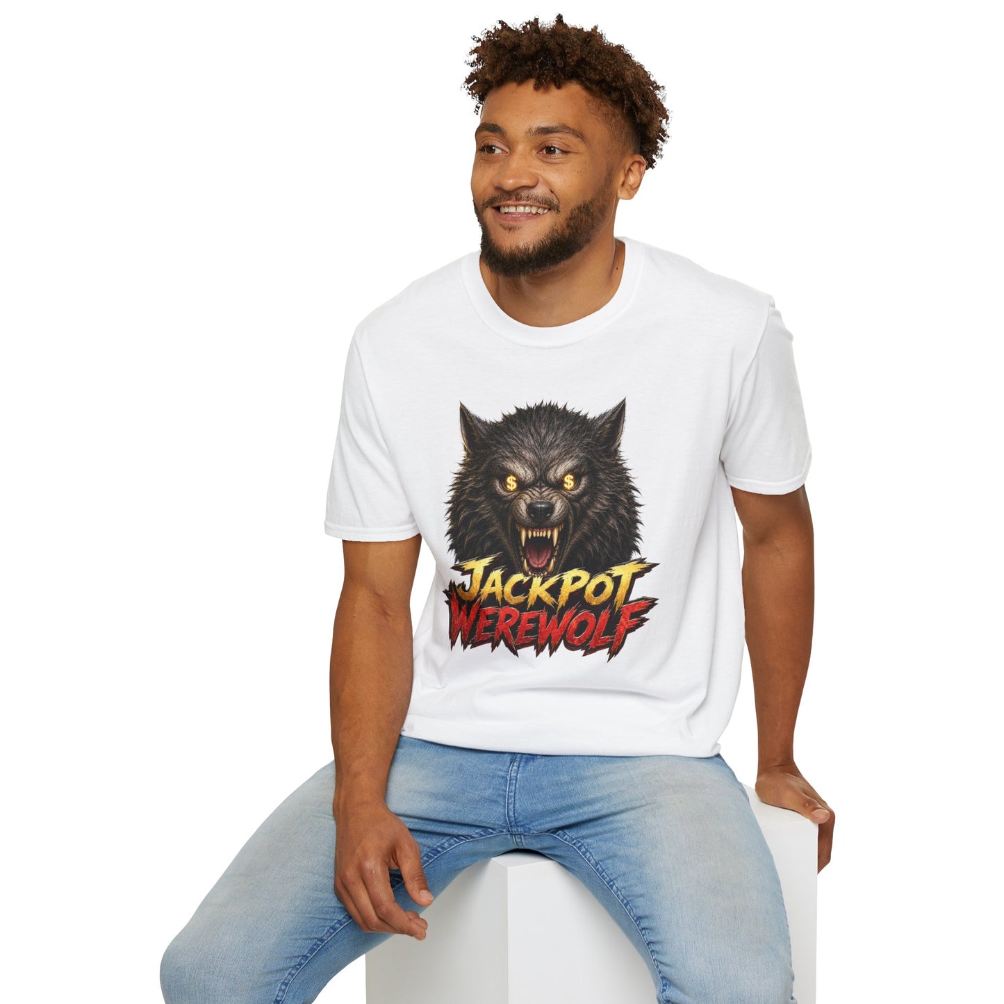 Jackpot Werewolf Graphic Tee | Casino Gambling T-Shirt