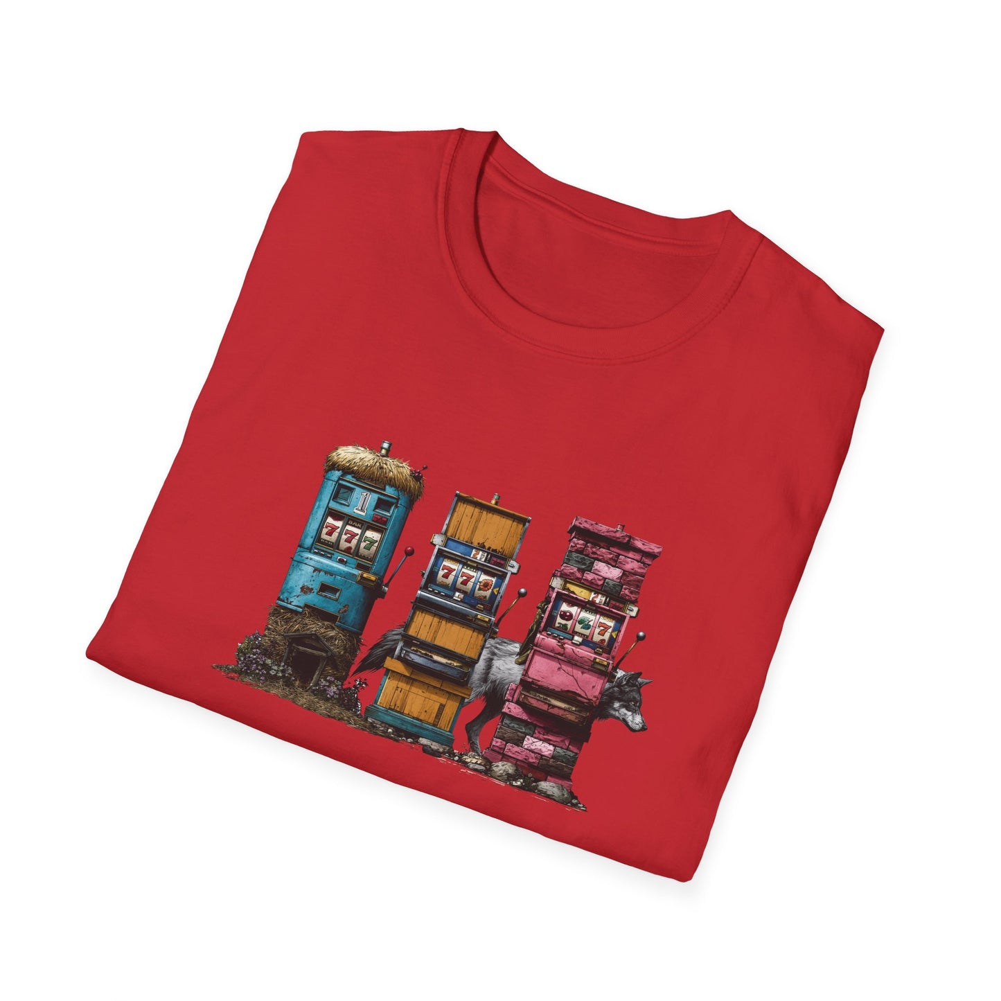 Three Little Slots | Casino Gambling T-Shirt