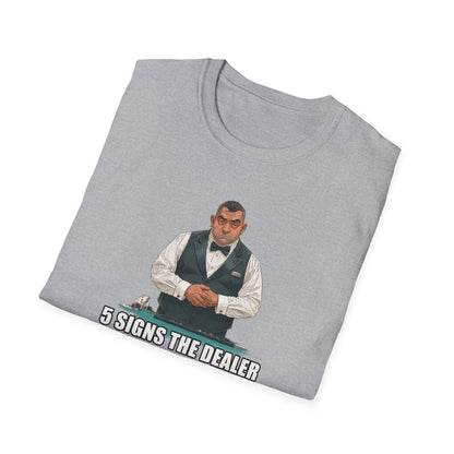 5 Signs... Dealer Graphic Tee | Casino Gambling T-Shirt