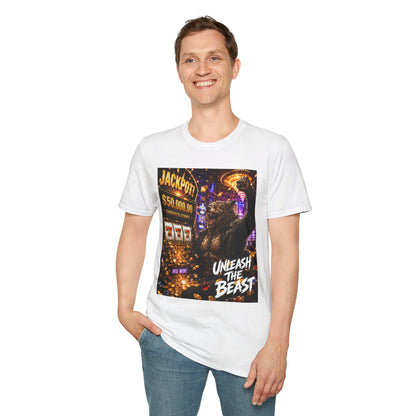 Jackpot Werewolf Unleash the Beast | Casino Gambling T-Shirt