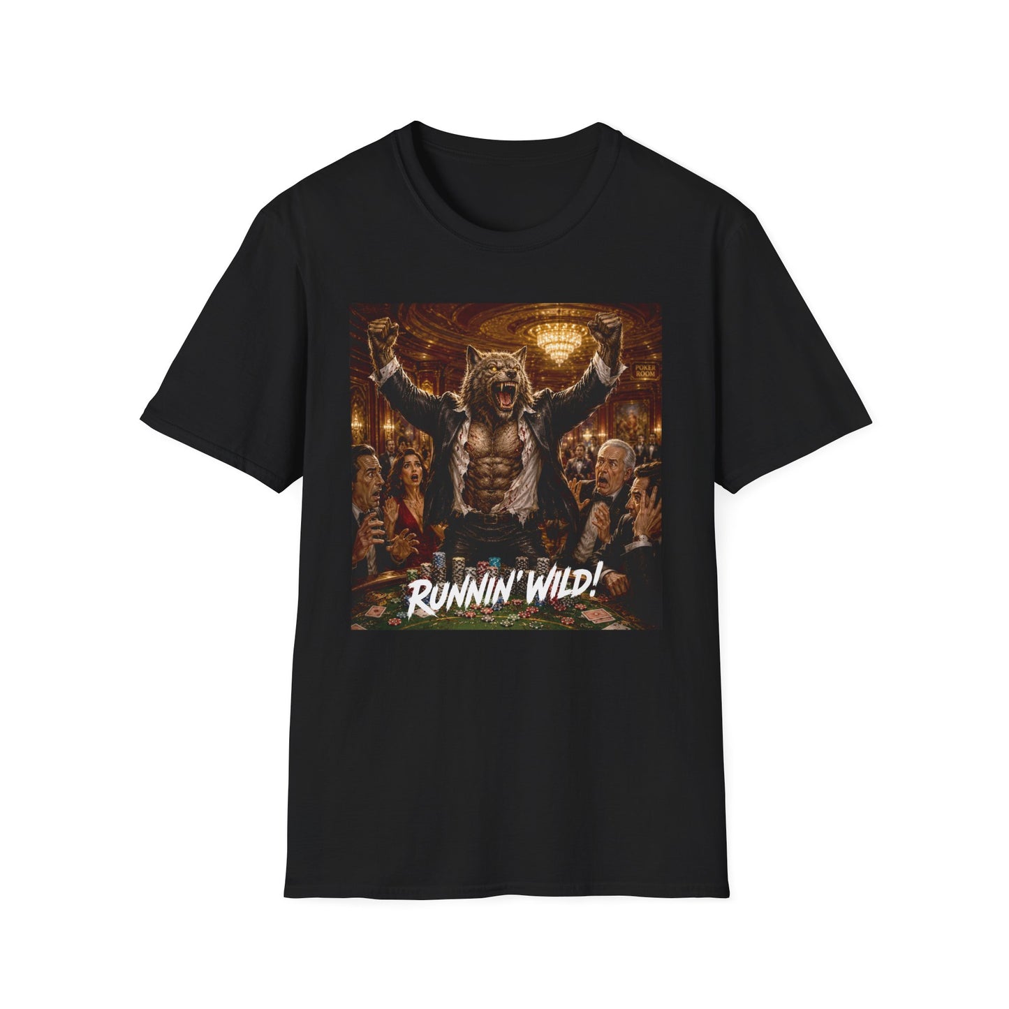 Jackpot Werewolf Runnin' Wild! | Casino Gambling T-Shirt