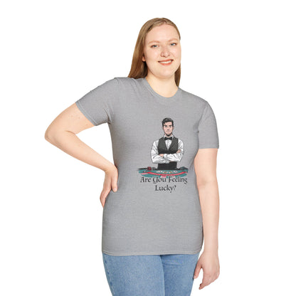 You Feeling Lucky? Dealer Graphic Tee | Casino Gambling T-Shirt