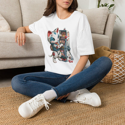 Robo Lucky Cat Graphic Tee | Casino Gambling T-Shirt