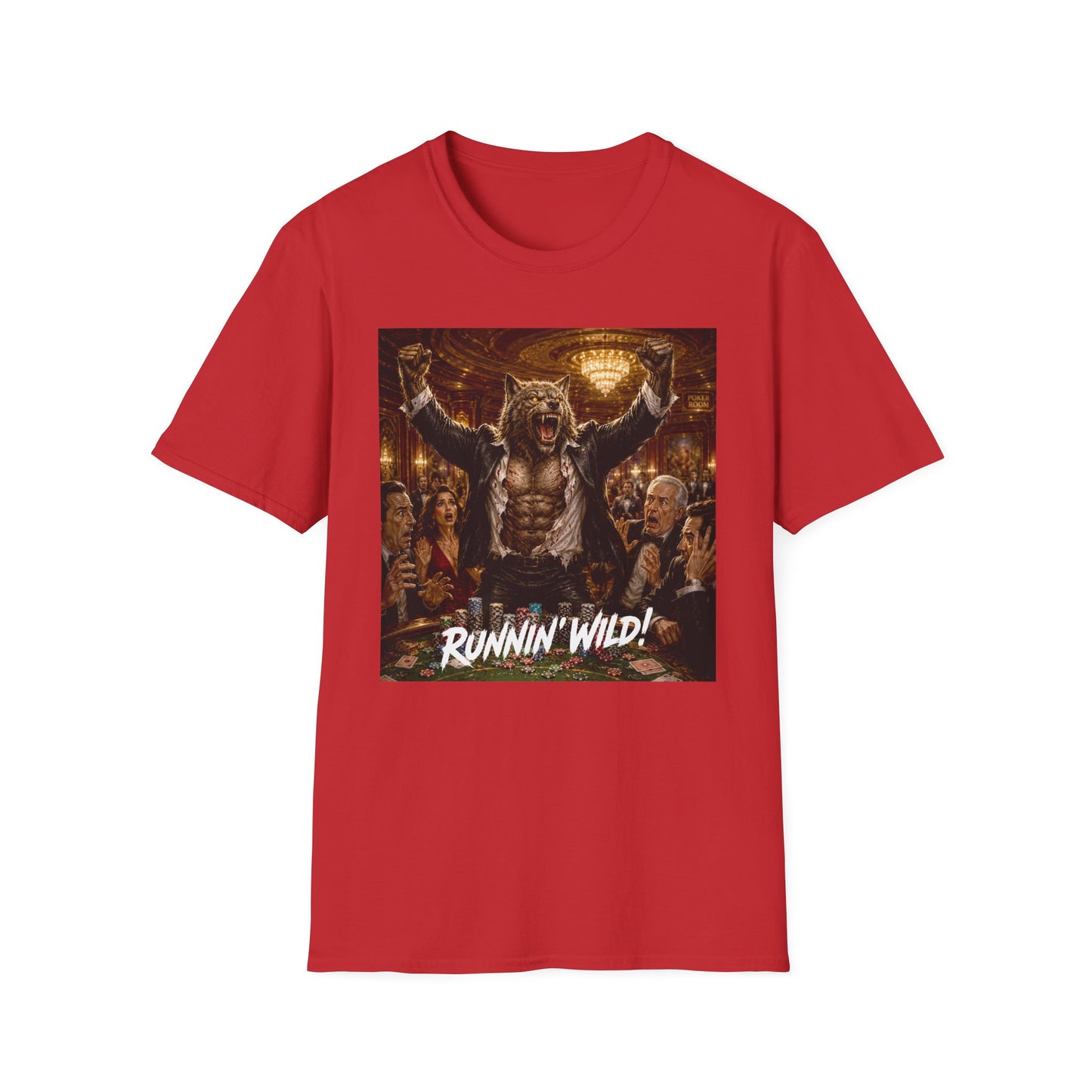 Jackpot Werewolf Runnin' Wild! | Casino Gambling T-Shirt